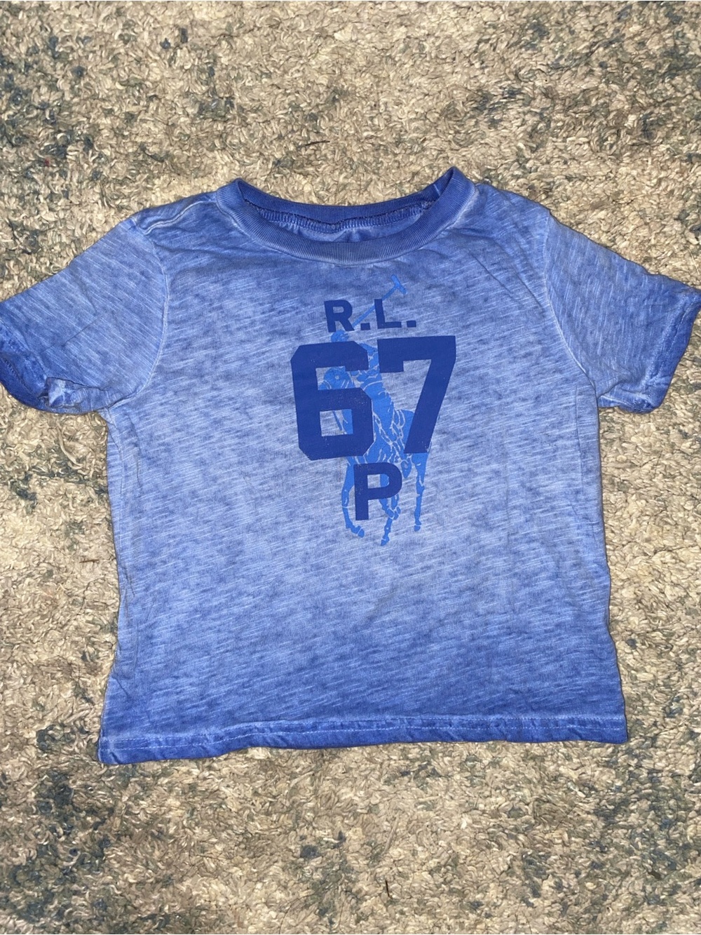 Ralph Lauren Blue Ombre '67' Graphic Tee